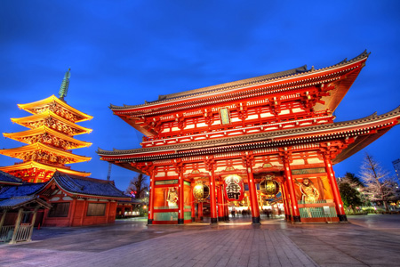 Ngôi đền cổ Asakusa - Tokyo