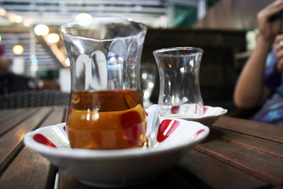Apple tea, drunk hot or cold, can be found almost anywhere in Istanbul.