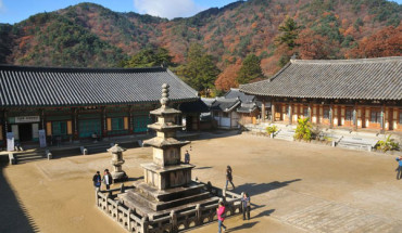 Chùa Haeinsa (Hải Ấn tự) nằm trên núi Kaya là một trong những ngôi chùa Phật giáo quan trọng nhất ở Hàn Quốc