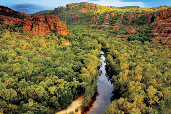 Dòng Sông Vàng tại công viên quốc gia Kakadu, Úc.