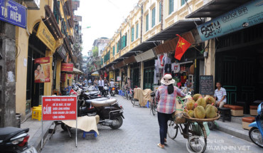 Một góc của phố Tạ Hiện, Hà Nội