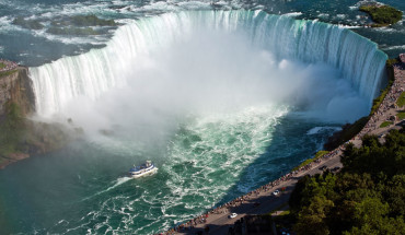 The Niagara River and Niagara Falls