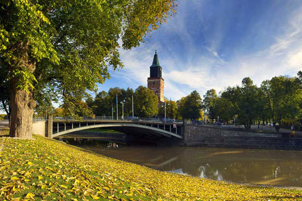 Dòng sông Aurajoki ở Turku.