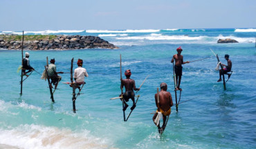 Truyền thống câu cá trên kheo độc đáo của người Sri Lanka
