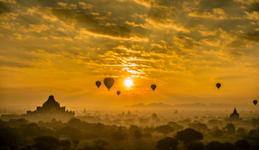 Khung cảnh bình minh tuyệt đẹp tại Bagan mà bạn sẽ không bao giờ thấy ở một nơi nào khác trên thế giới