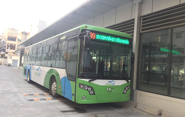 Điểm đầu Kim Mã của tuyến BRT