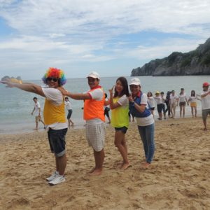 Team Building bãi biển