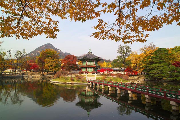 Tour du lịch Hàn Quốc mùa thu - Cung điện Gyeongbokgung
