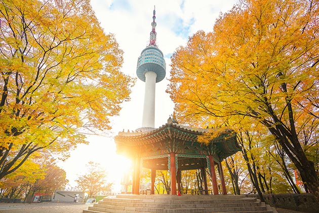 Tour du lịch Hàn Quốc - Tháp truyền hình Namsan Tower