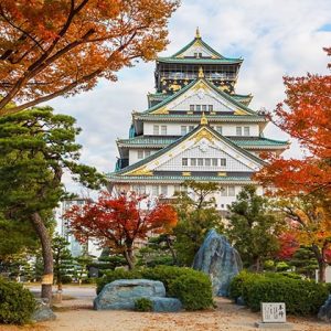 Tour du lịch Nhật Bản mùa thu - Lâu đài Osaka