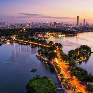ve dep Ha Noi ve dem
