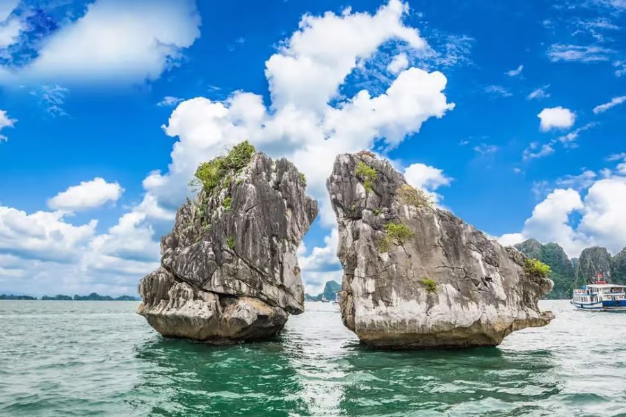 Biểu tượng hòn Gà Chọi - Vịnh Hạ Long