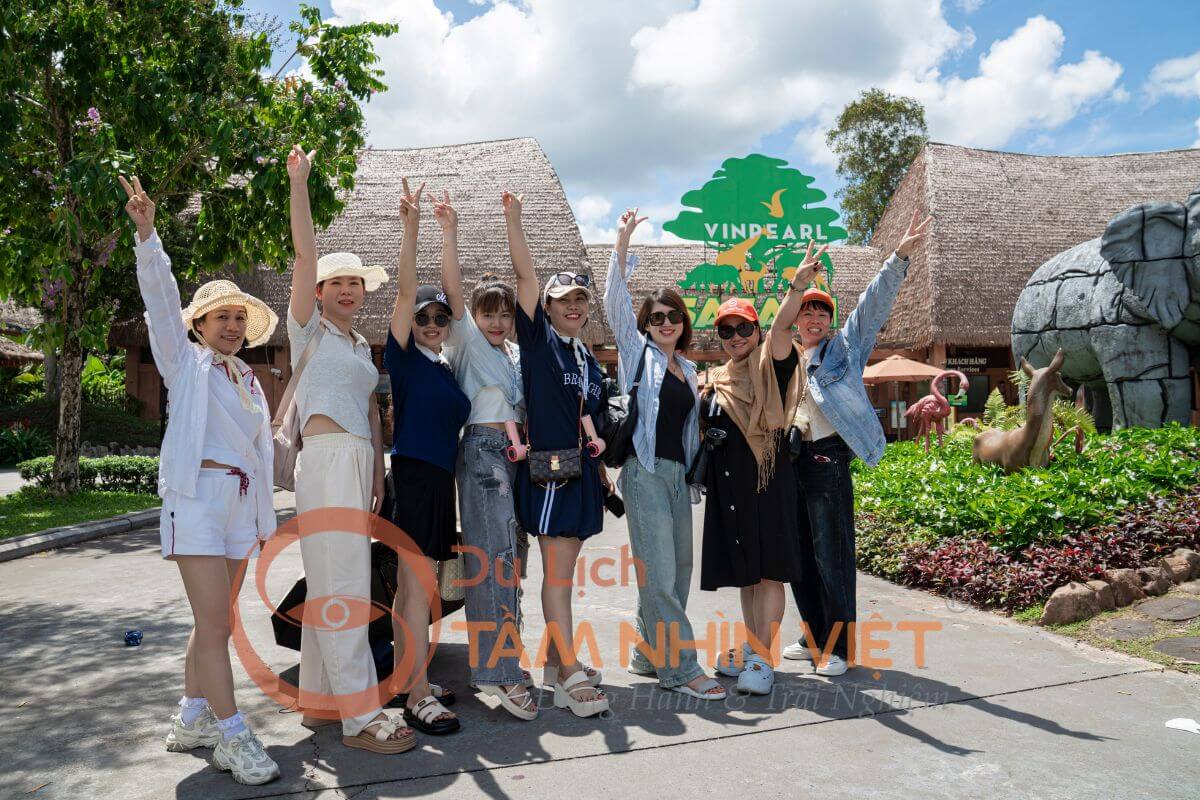 Không gian xanh rộng lớn tại Vinpearl Safari Phú Quốc