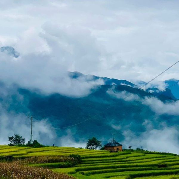 Biển mây bồng bềnh bao phủ thung lũng Y Tý vào buổi sáng sớm